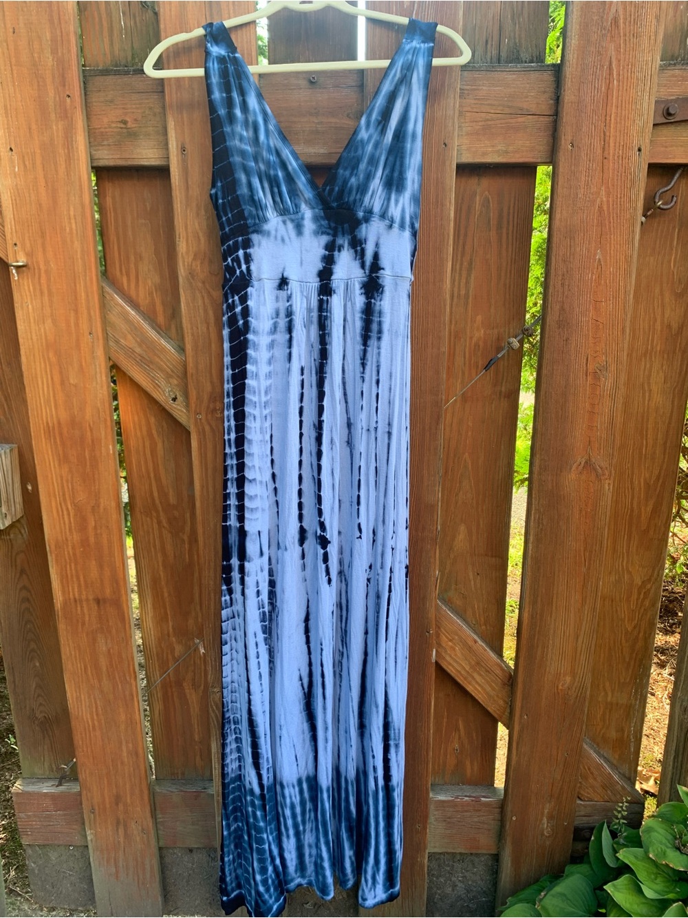 Loveappella Blue Tie-Dye Maxi Dress